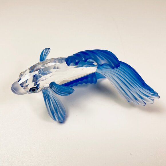 Swarovski VTG Blue Beta Siamese Fighting Fish Crystal #A7644 Figurine Retired - Picture 7 of 8